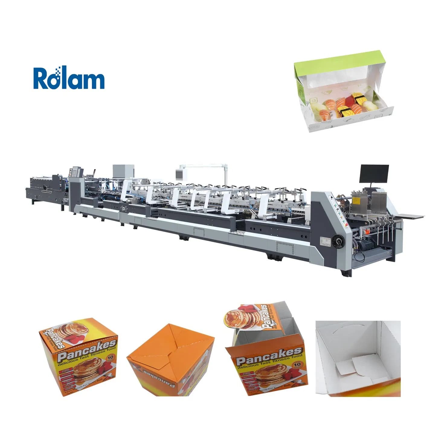 Factory Direct Crash Lock Bottom 4/6 Corner High Speed Folder Gluer