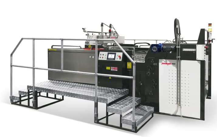 Non Stop Automatic Stop Cylinder Screen Press Tc-105g for Hot-Transfer Printer