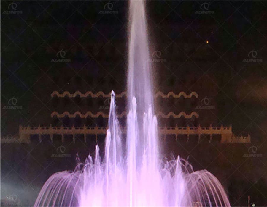Outdoor Color Changing Dancing Fountain Center Straight High Fountain