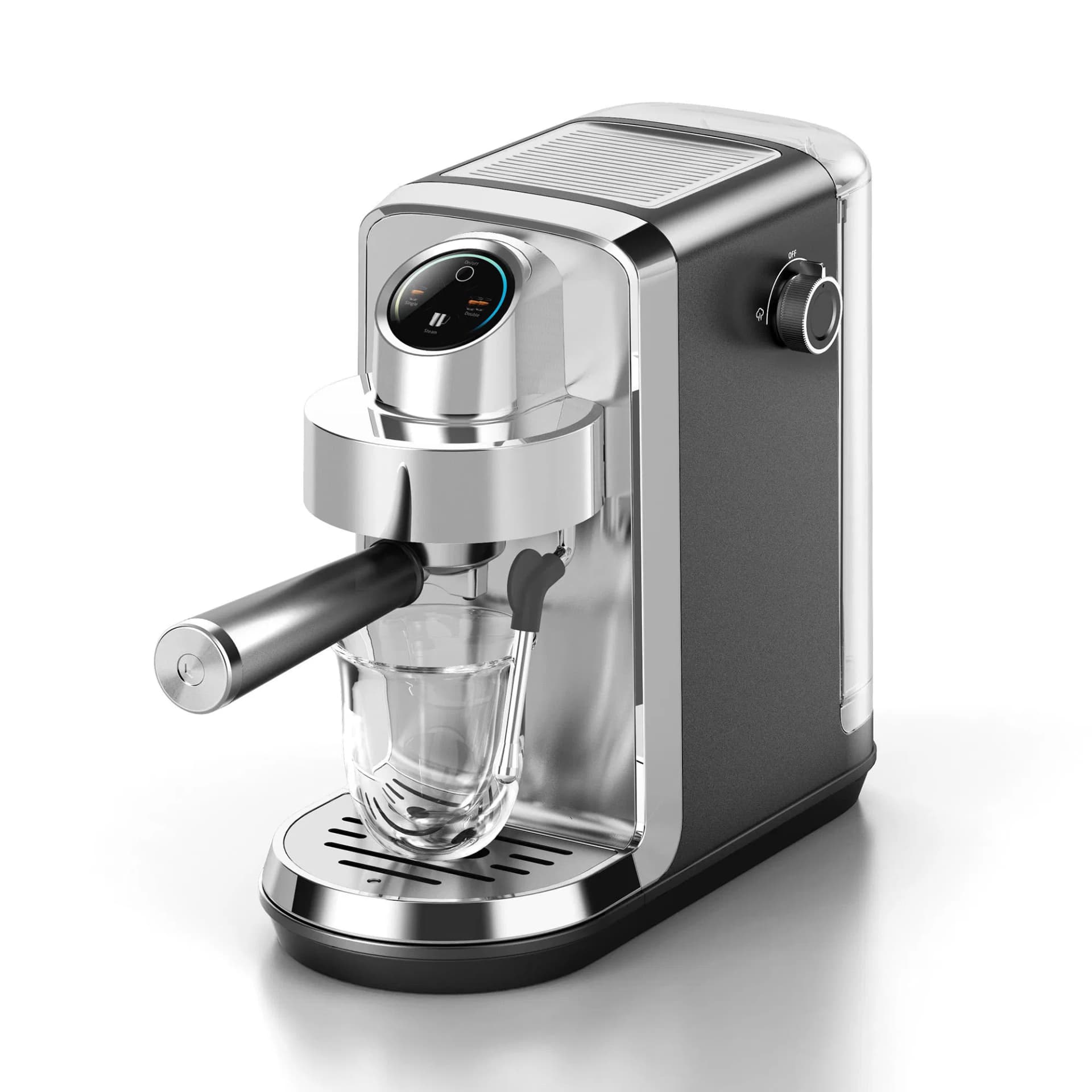 Professional 20 Bar Espresso Maker Coffee Machine with Milk Frother Steamer