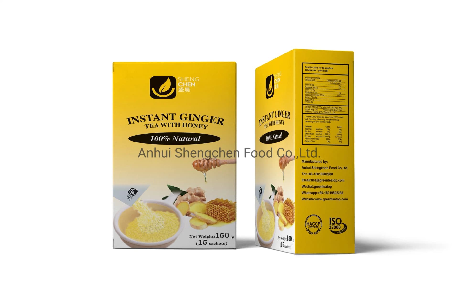 Healthy Various Flavors Ginger Tea Customized Instant Ginger Tea with Honey