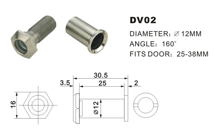 Zinc Alloy Eye Viewer Door Viewer High Quality Huazhu