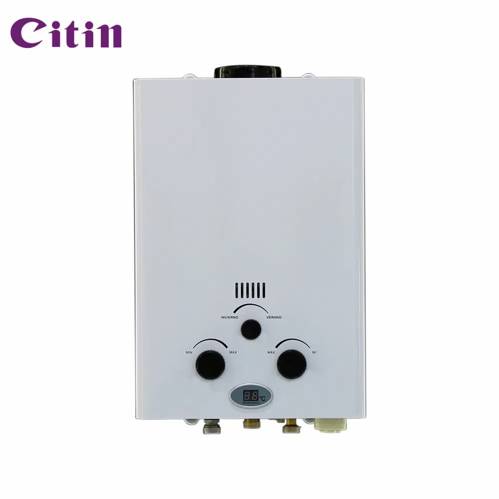 Gas Flue Type Home Appliance Demand Knob Control Gas Hot Water Heater