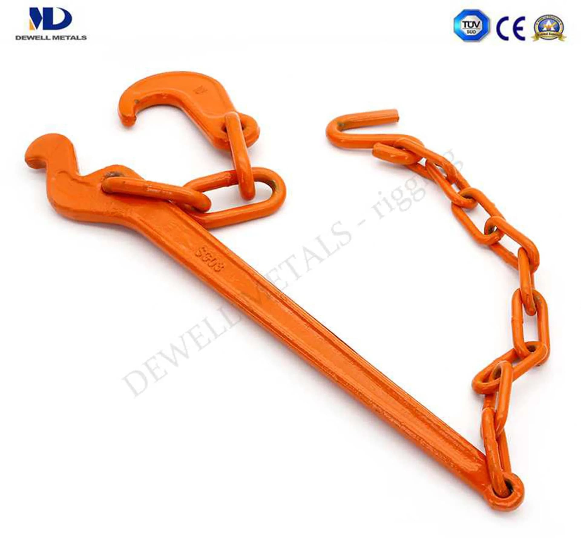 G80 Forged Alloy Steel Yellow Painted Tension Lever with Hook