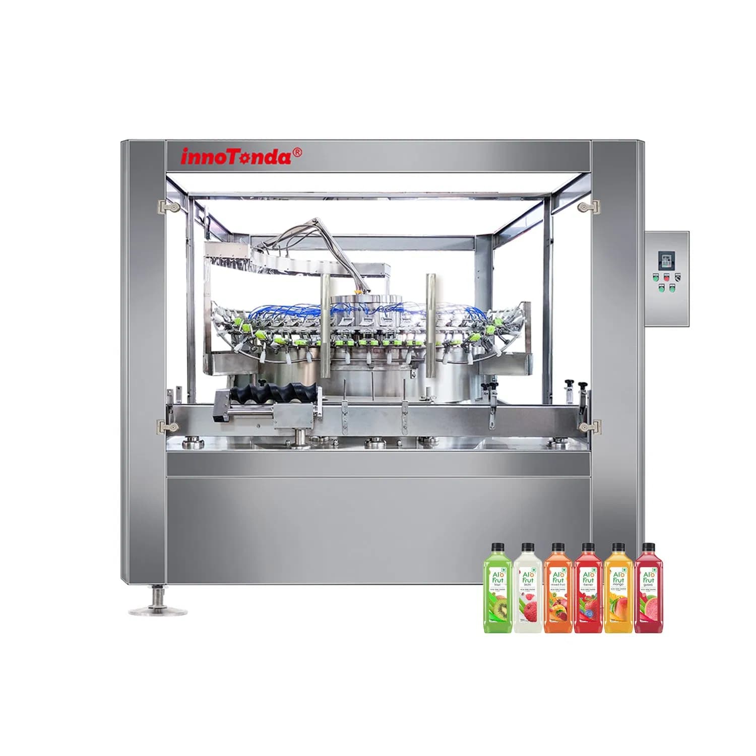 SUS316 Contact Parts Pet Bottle Air Washer Water Cleaning Rinsing Machine