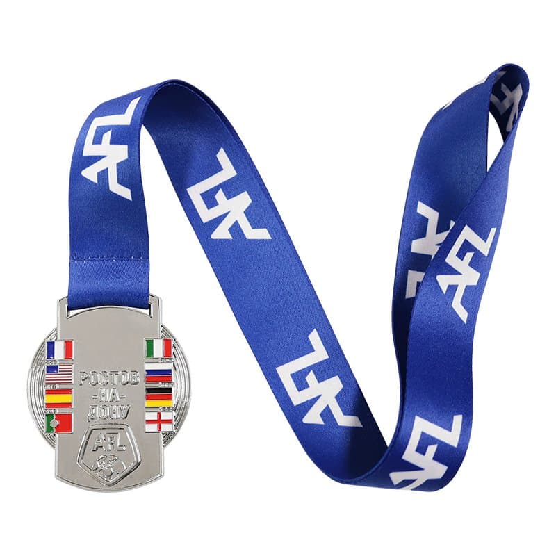 Volleyball Football Softball Sports Trophy with Neck Ribbons Bulk Award Medals Game Various Styles Party Favors Award Prize Gift