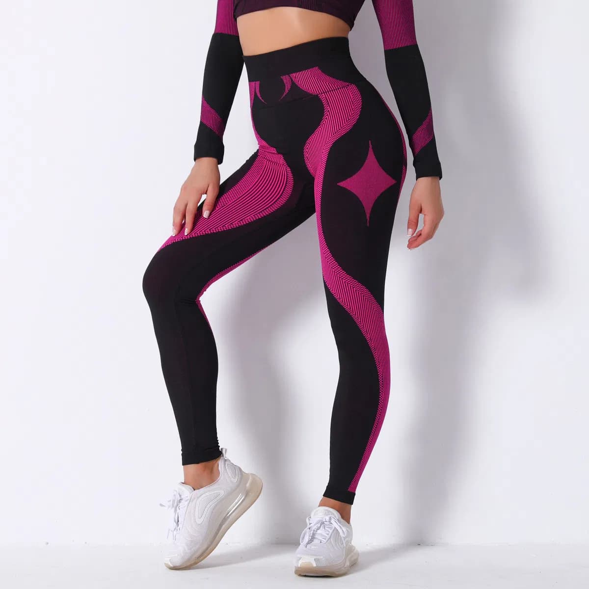 Wholesale Sexy Yoga Pants Sexy Women High Waist Hip Lifting Yoga Leggings Tummy Control Sports Wear High Support Gym Wear