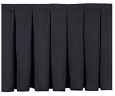 Flame Retardant Pleated Stage Skirt with Velcro for Wedding Banquet Events