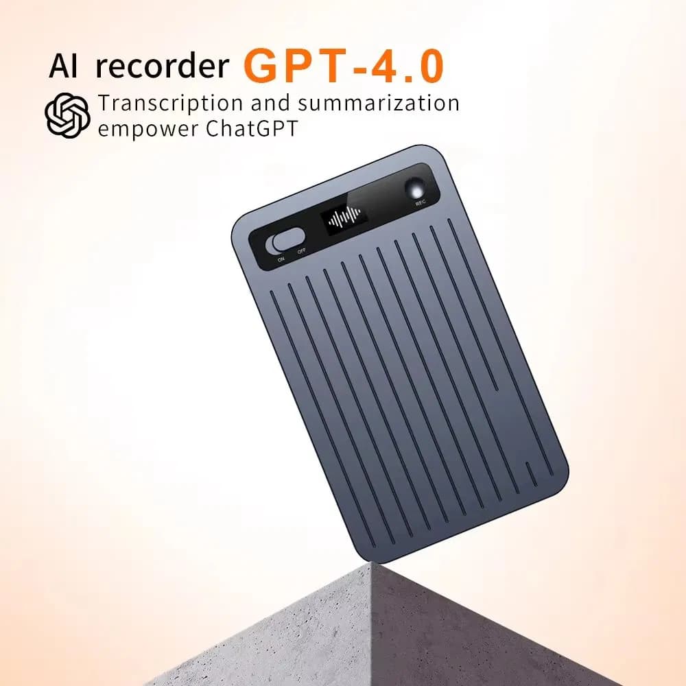 64GB 36h Metal Digital Voice Ai Chat Notes Mind Map Summary Free Transcription Recorder