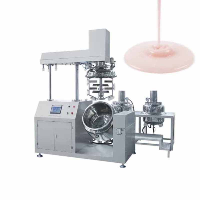 Professional Vacuum Emulsifying Mixer for Nano Particle Cosmetic Cream and Lotion Processing Applications
