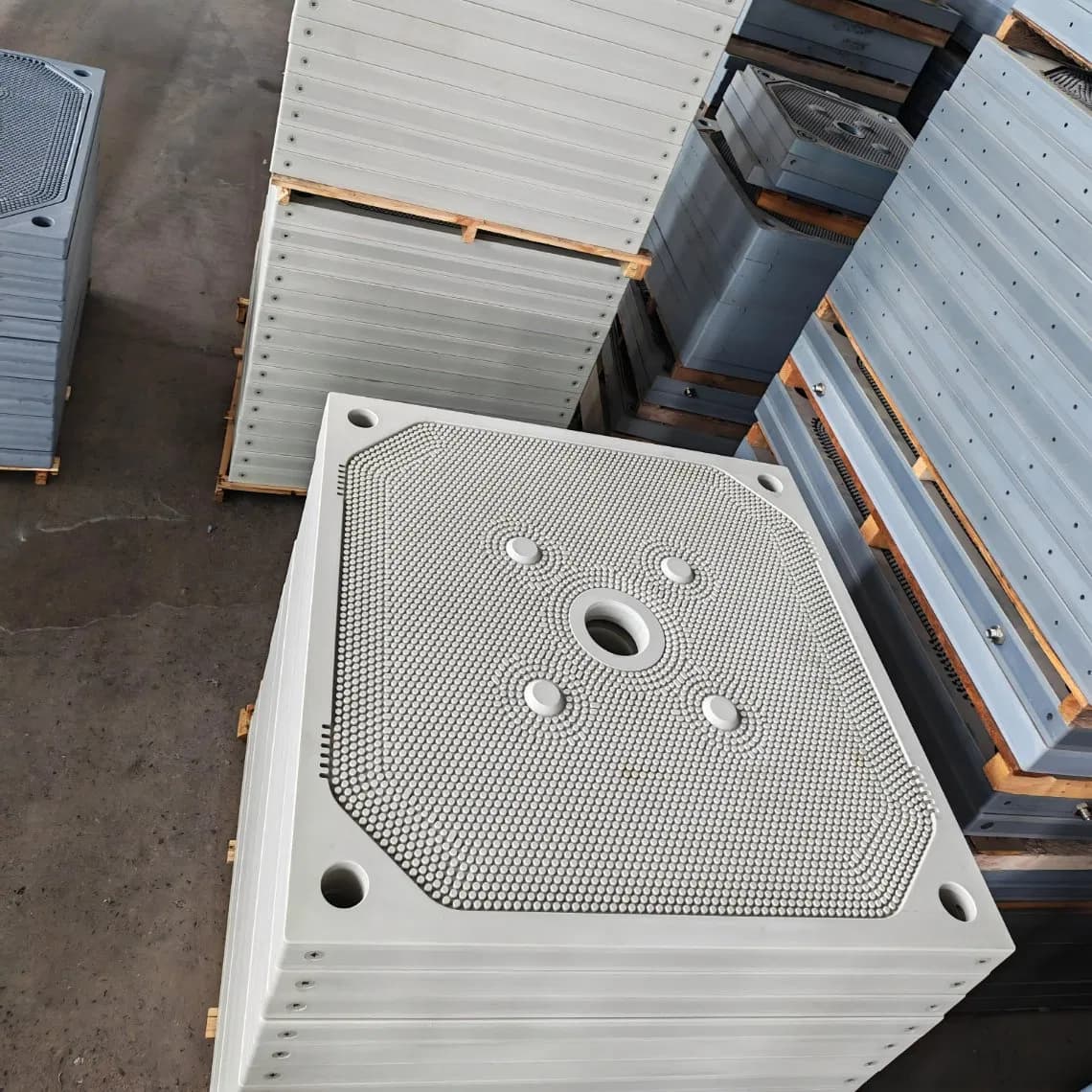 Caulked Gasketed Recessed Filter Plate Diaphragm Leak Proof Gasketed Recessed Membrane Plate