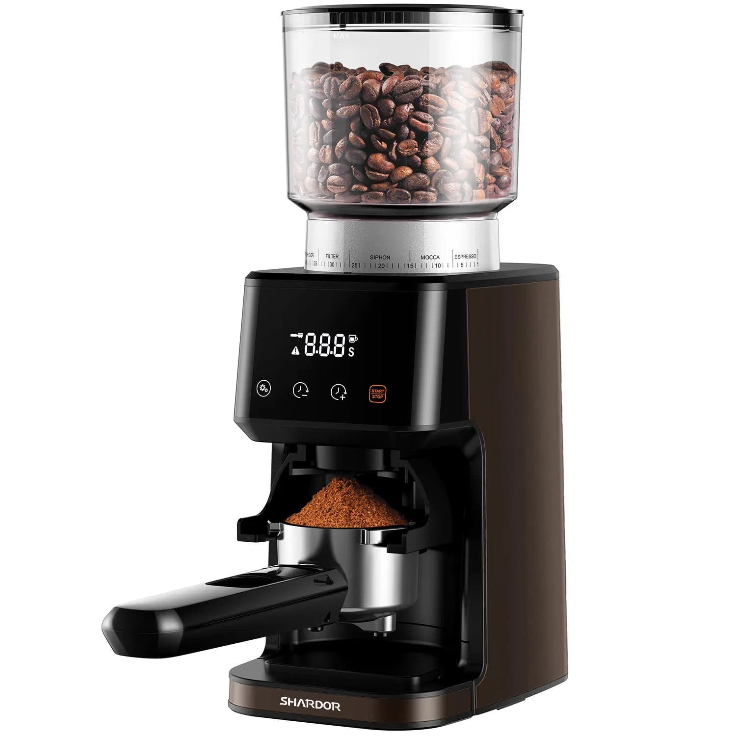 Conical Burr Coffee Grinder Electrical 51 Grind Settings Adjustable Coffee Grinder
