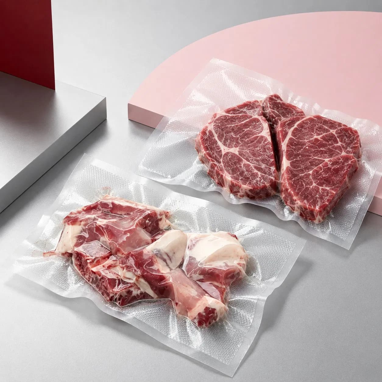 Food Grade Embossed Vacuum Sealer Bags for Meat