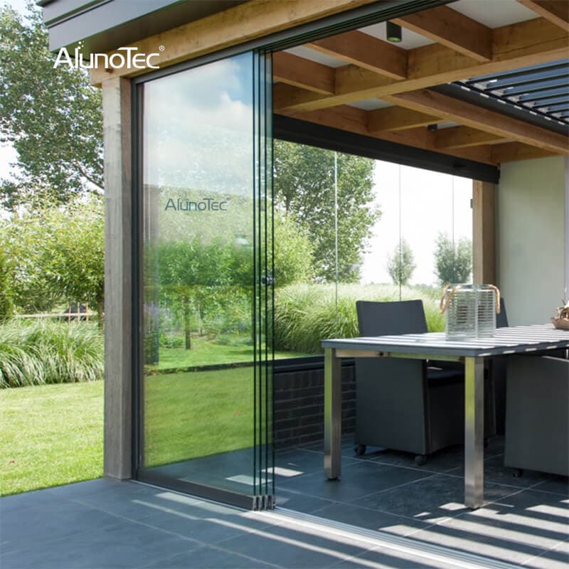 Modern Design Patio Terrace Glass Frameless Aluminum Sliding Door Bathtub Shower Doors