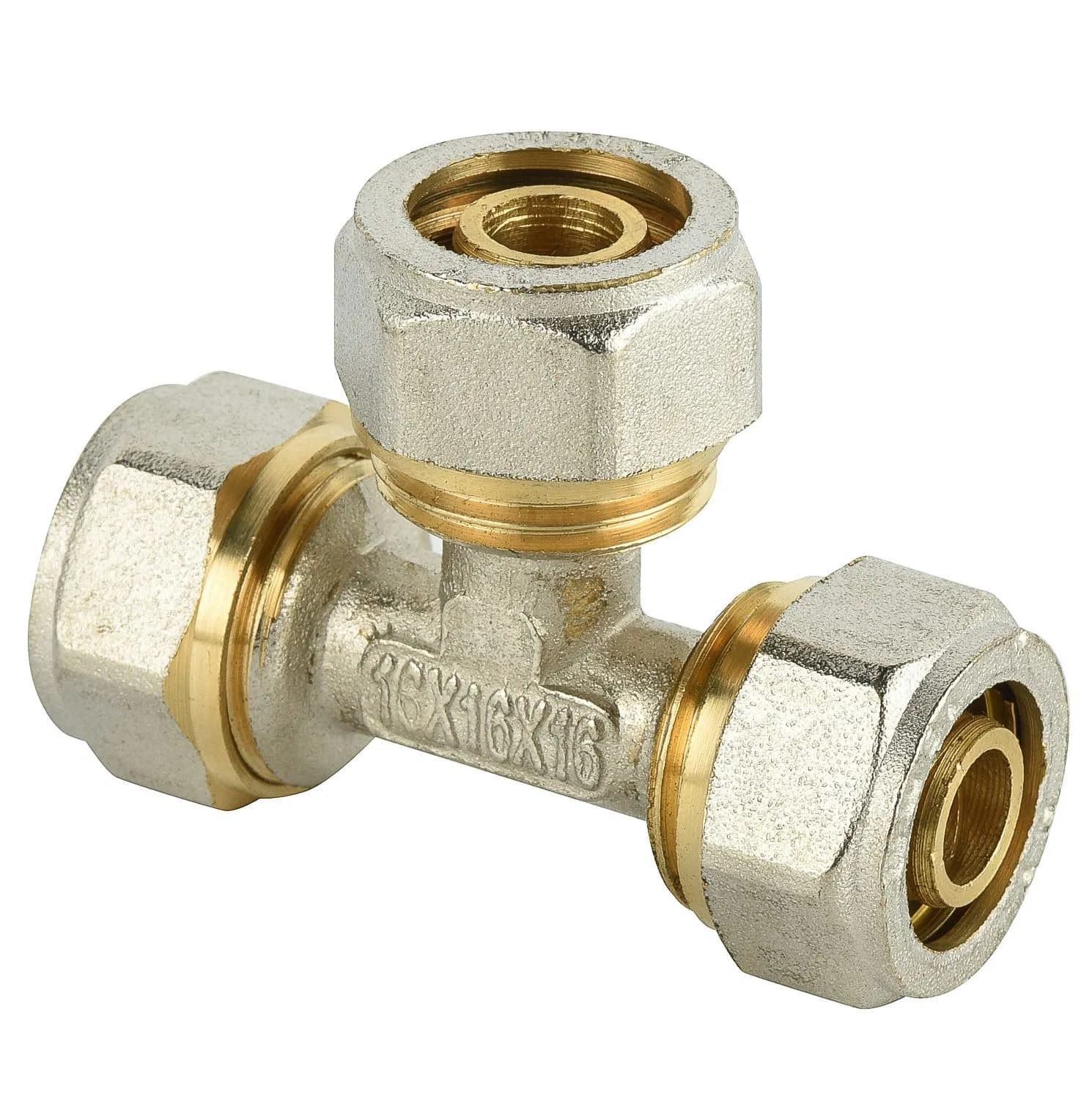 Brass Tee Parts, Brass Tee Machining Parts, Fitting Pex-Al-Pex Pipe, Sanitary Fittings Elbow Union Reducer Fitting Bathroom Pipe Fitting