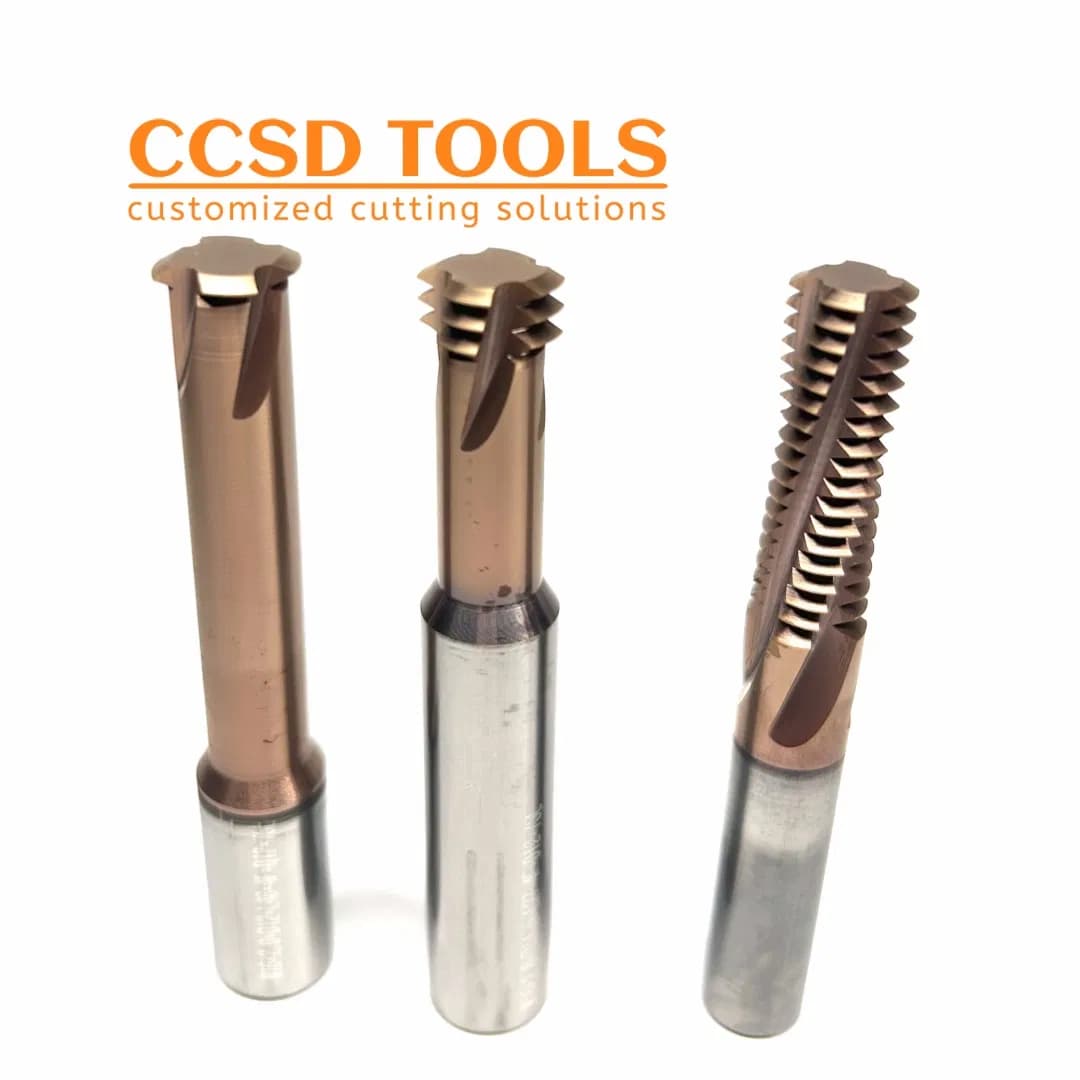 Three Form Thread Mill Chinese Manufacturer Solid Carbide Thread Milling Cutter