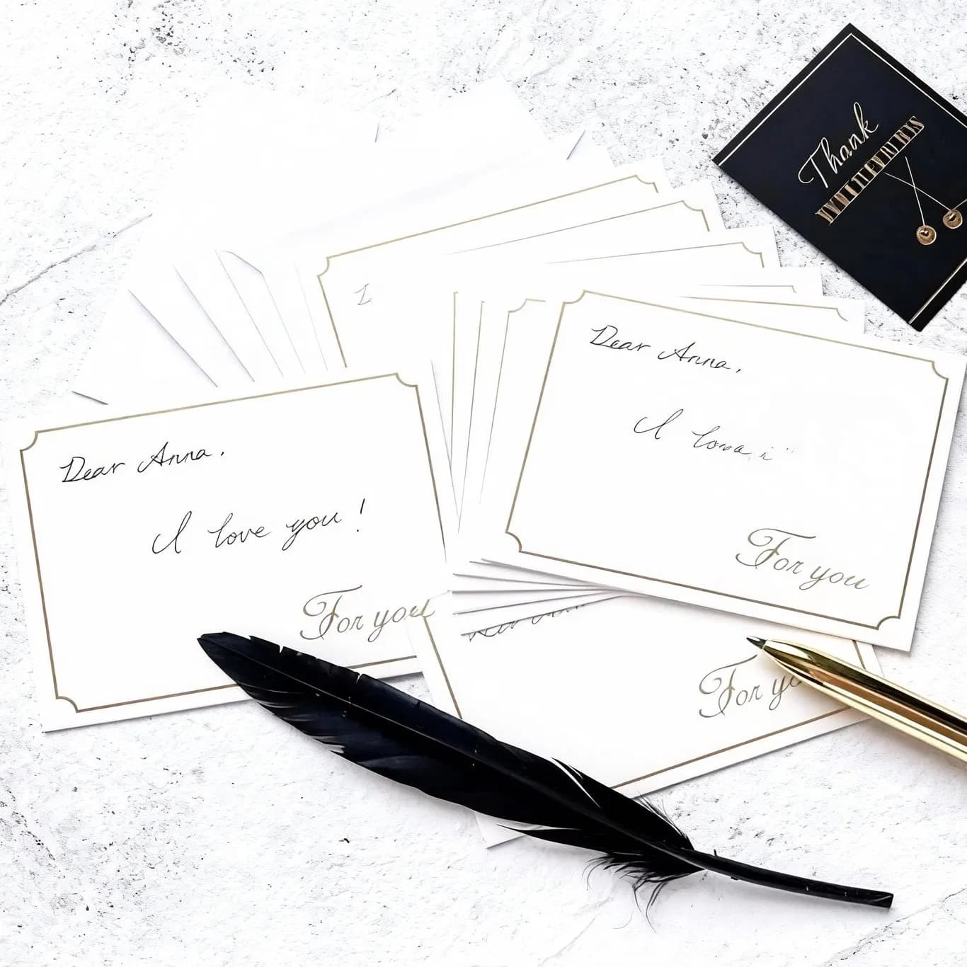 Personalized Printed Greeting Card Customer Appreciation Business Thank You Cards