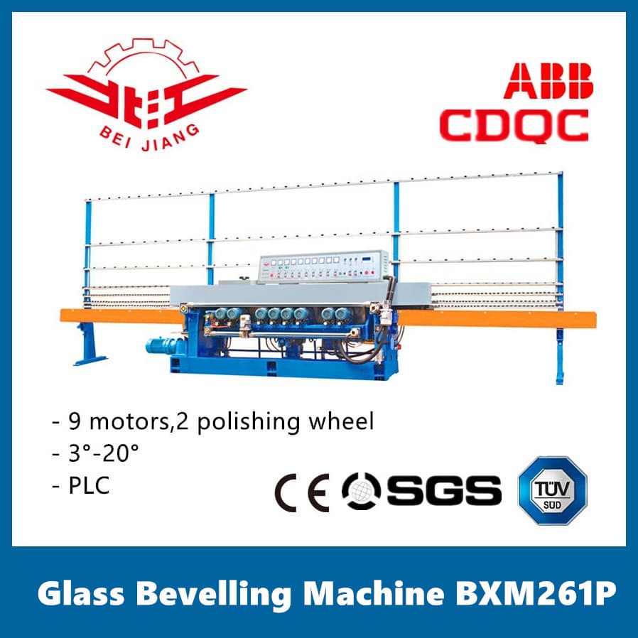 Glass Bevelling Machine with Automatic Control for Mirror Grinding (BXM261P)