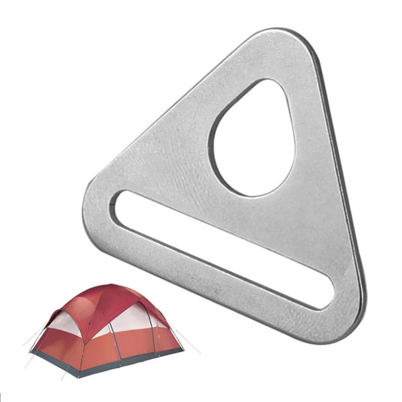 Heavy Duty Metal Triangle Buckle Adjuster Two Hole Strap Buckle for Bag Straps Webbing DIY Accessories