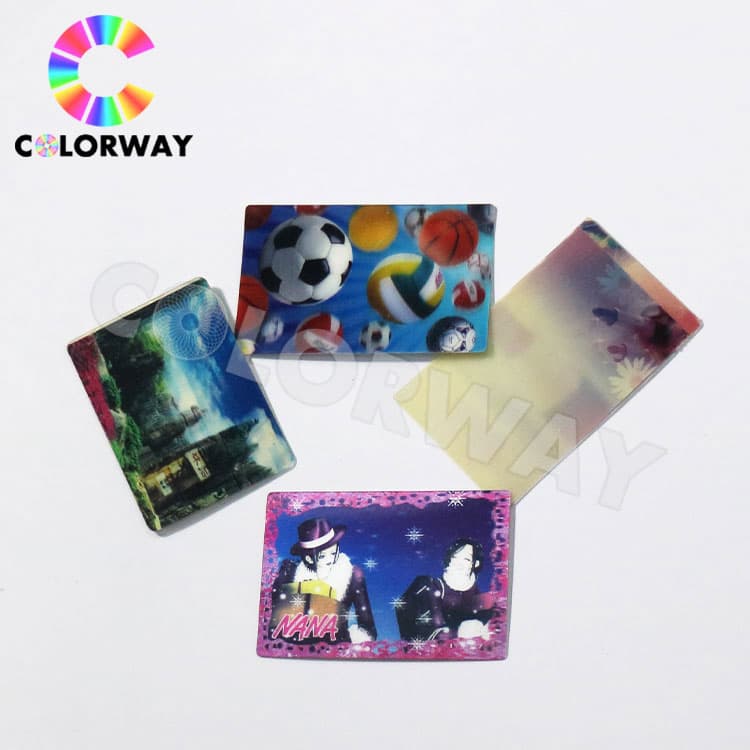 Girls Loved Beautiful Cartoon Round 3D Lenticular Image Fan