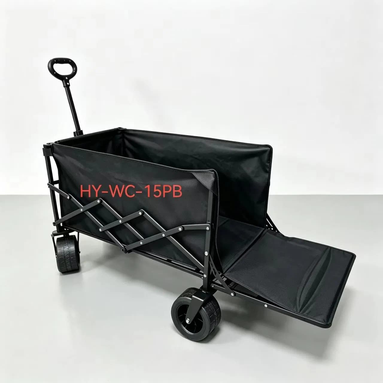 7-Inch Tank Wheel Tilting Foldable Camping Wagon Cart