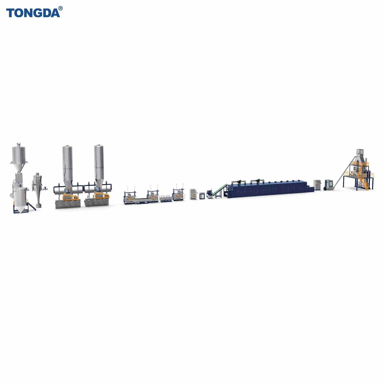 Tongda Td-PSF Automatic Pet Staple Fiber One Step Line for Textile Industry