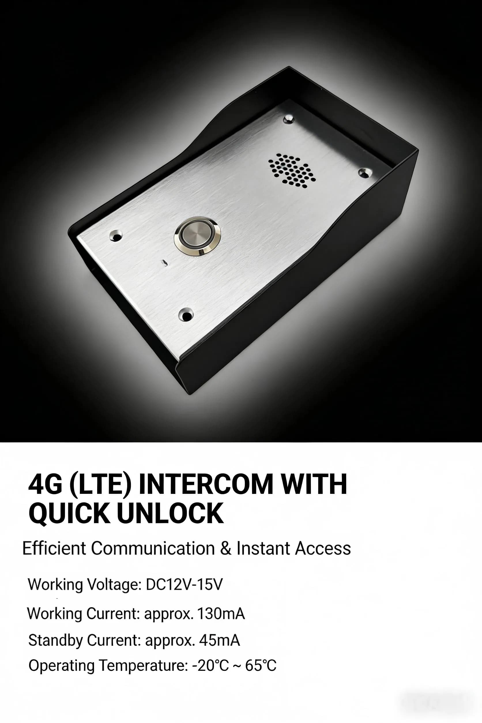 High-End Villa-Specific 4G Intercom Outdoor Unit Remote Calls + Unlocking