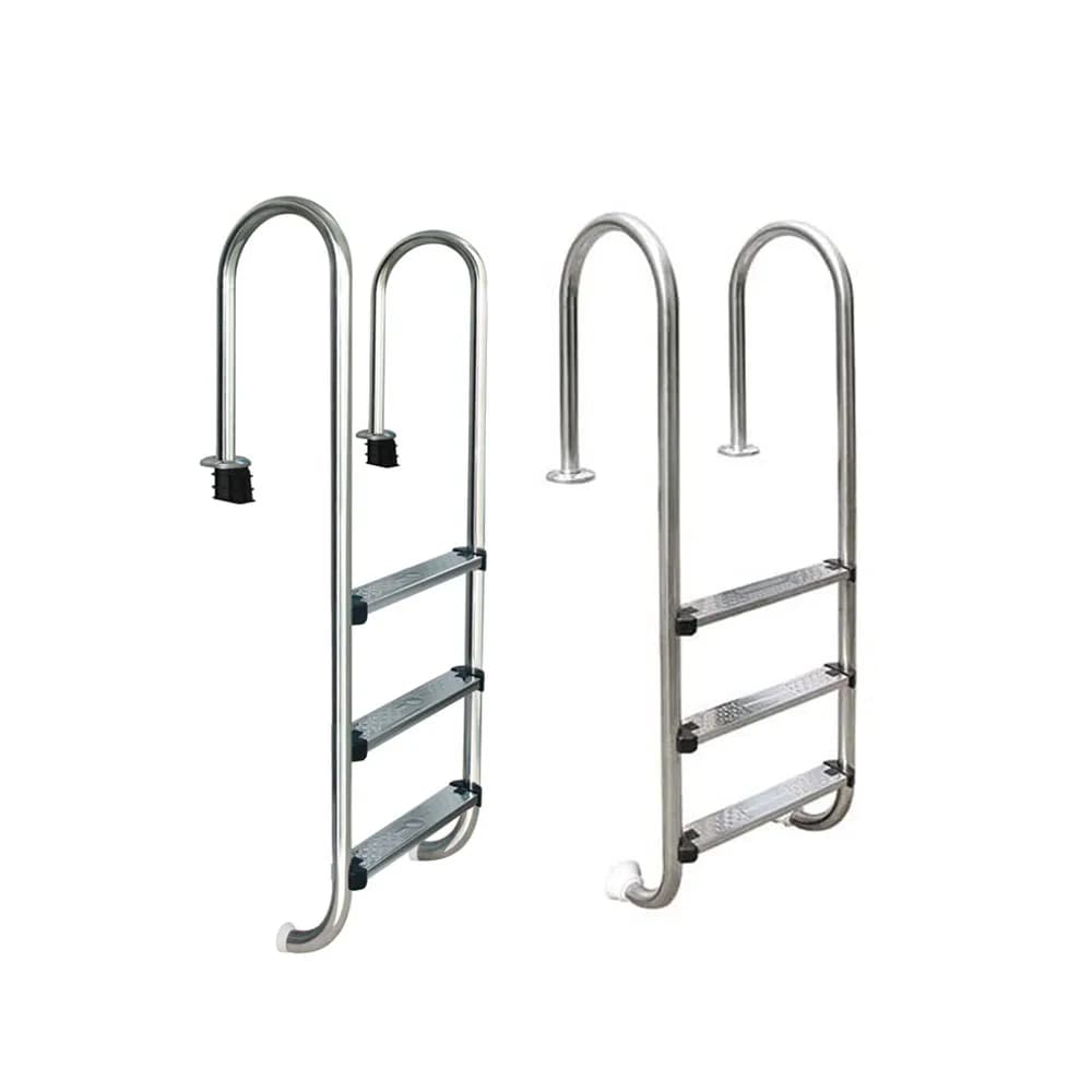 304/316 Stainless Steel Safety Pool Ladder Corrosion-Resistant Salt Water Compatible High Quality Swimming Pool Accessories Above Ground