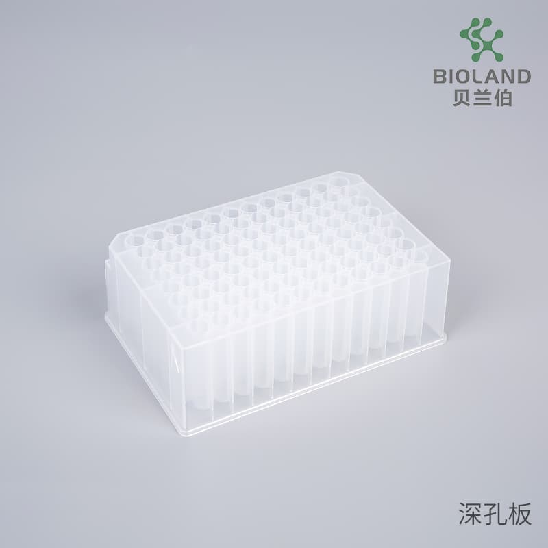 Manufacturer Wholesale 96 Deep Well Storage Plates Square-Well 96-Well 1.6ml V-Bottom Test Plate Nucleic Acid Lab Supplies