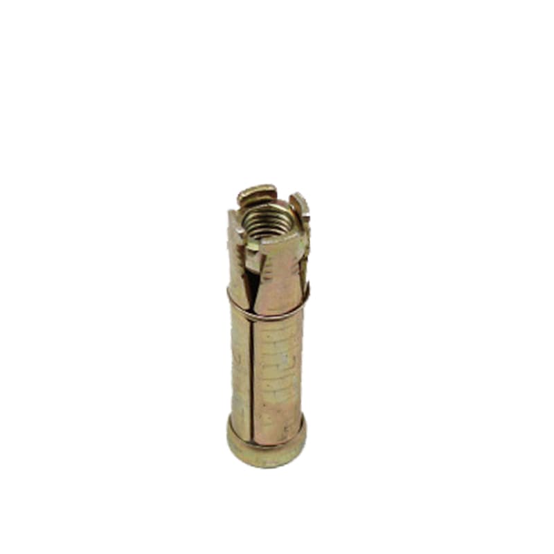 4-Piece Yellow Zinc Plated Wall Anchor Expansion Bolt for Cement Wall, Stone with M6 M8 M10 M12