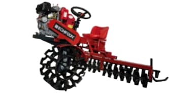 Efficient Double Wheel Paddy Soil Crusher for Agricultural Use