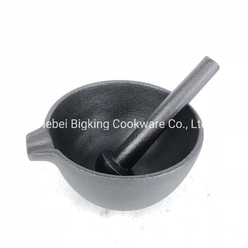 Amazon Hot Sale Heavy Duty Cast Iron Mortar and Pestle / Spice Grinder / Molcajete