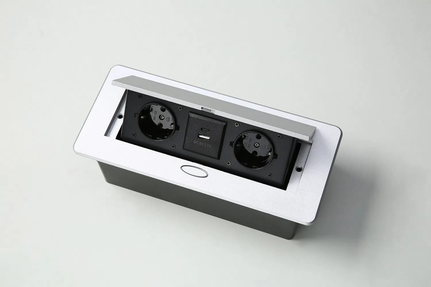 Hidden Embedded Table Socket for Multimedia Office European Type