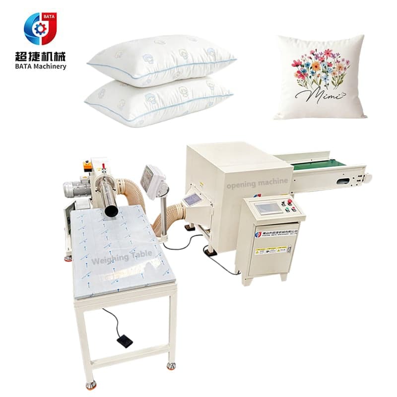 Sofa Cushion Pillow Filling Production Line Cotton Opener Fiber Stuffing Pillow Machine