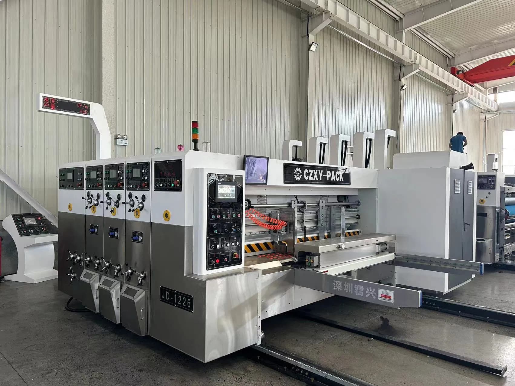a New Generation Full Automatic High Speed Printing Machine with Slotting Die Cutting Machine