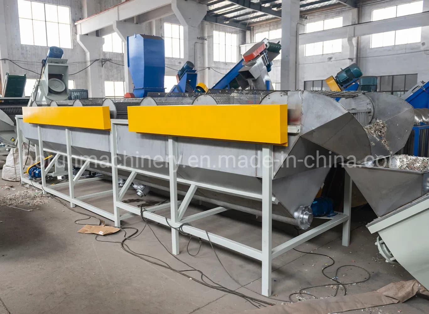 PP PE Pet Waste Bottle Film Woven-Bag Raffia Jumbo Bag Washing Recycling Cleaning Machine
