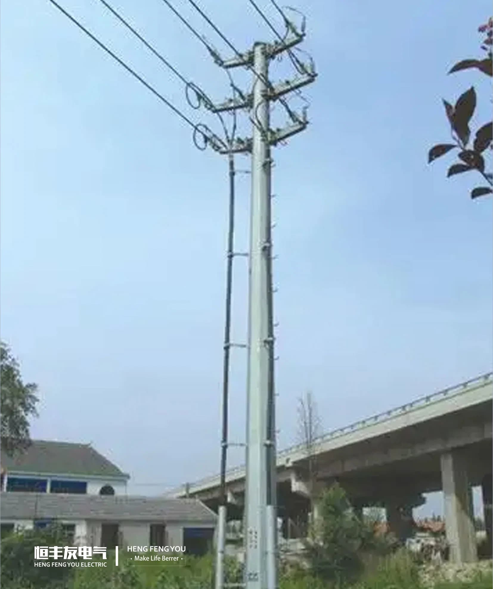132kv Monopole Transmission Line Towe, 132kv Tower Line
