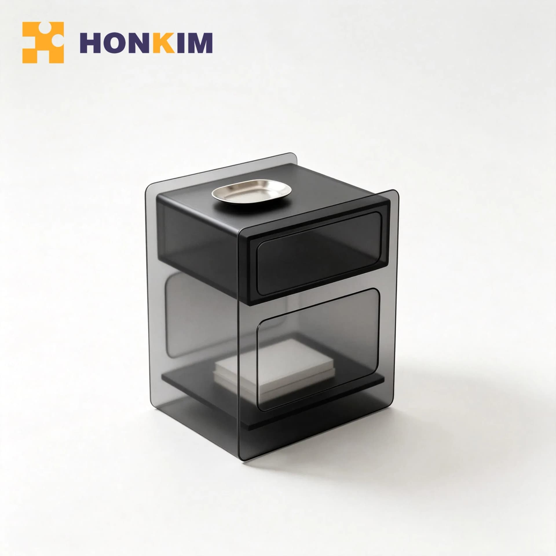 Elegant Acrylic Nightstand Suitable for Modern Bedroom Interior