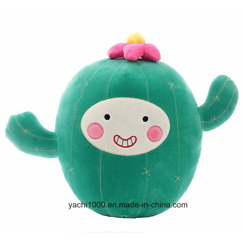 Custom Plush Plant Pillow Stuffed Toy Soft Cute Cactus