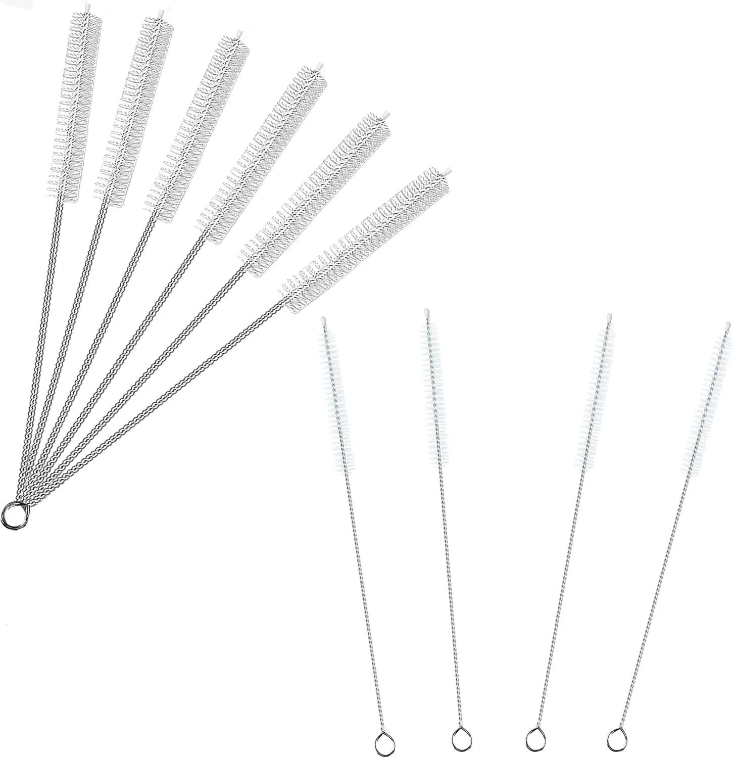 Cldyaust Straw Cleaner Brush Extra Long 14 Inch, Nylon Bristles Straw Brush