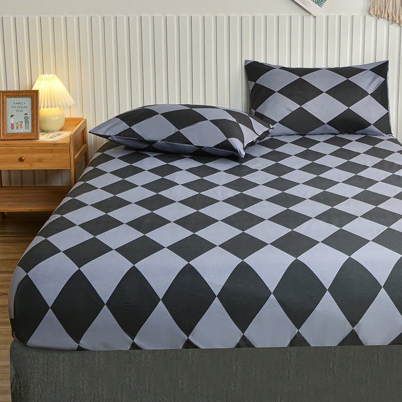 King & Queen Sheet Set 4PCS Bed Linen & Pillowcases Cooling Quilt Cover Stain Resistant