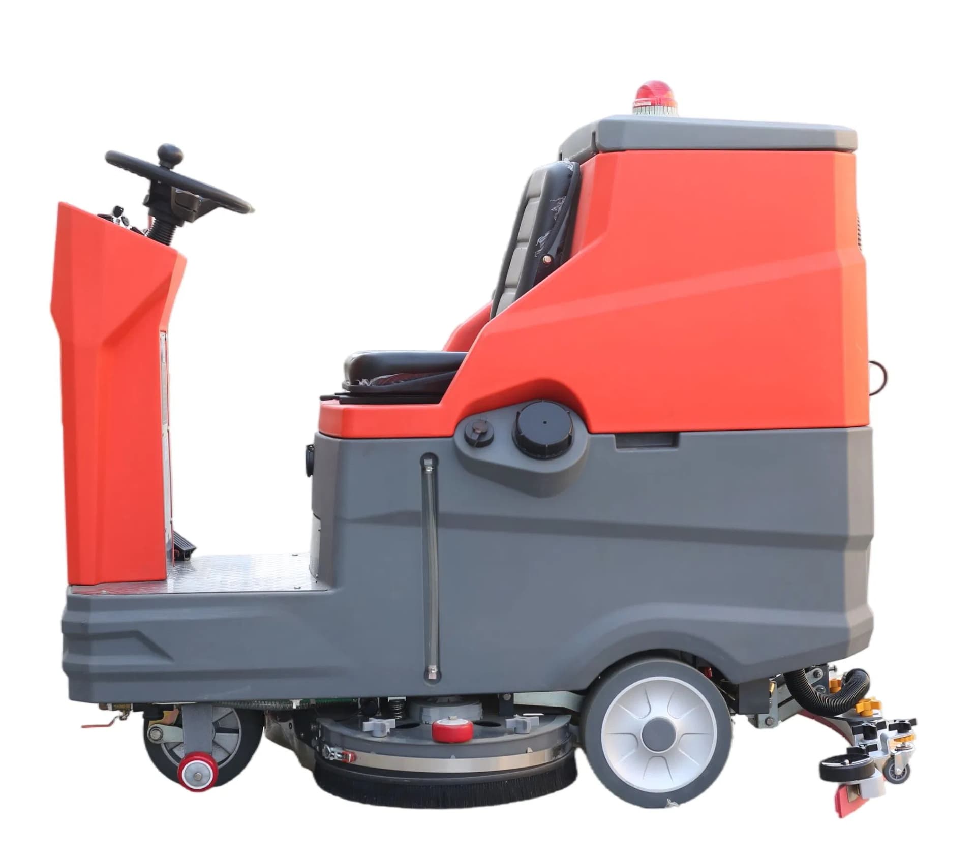 24V Large-Scale Dual-Brush Ride-on Floor Scrubber, Suitable for Properties, Factory Workshops, Shopping Malls