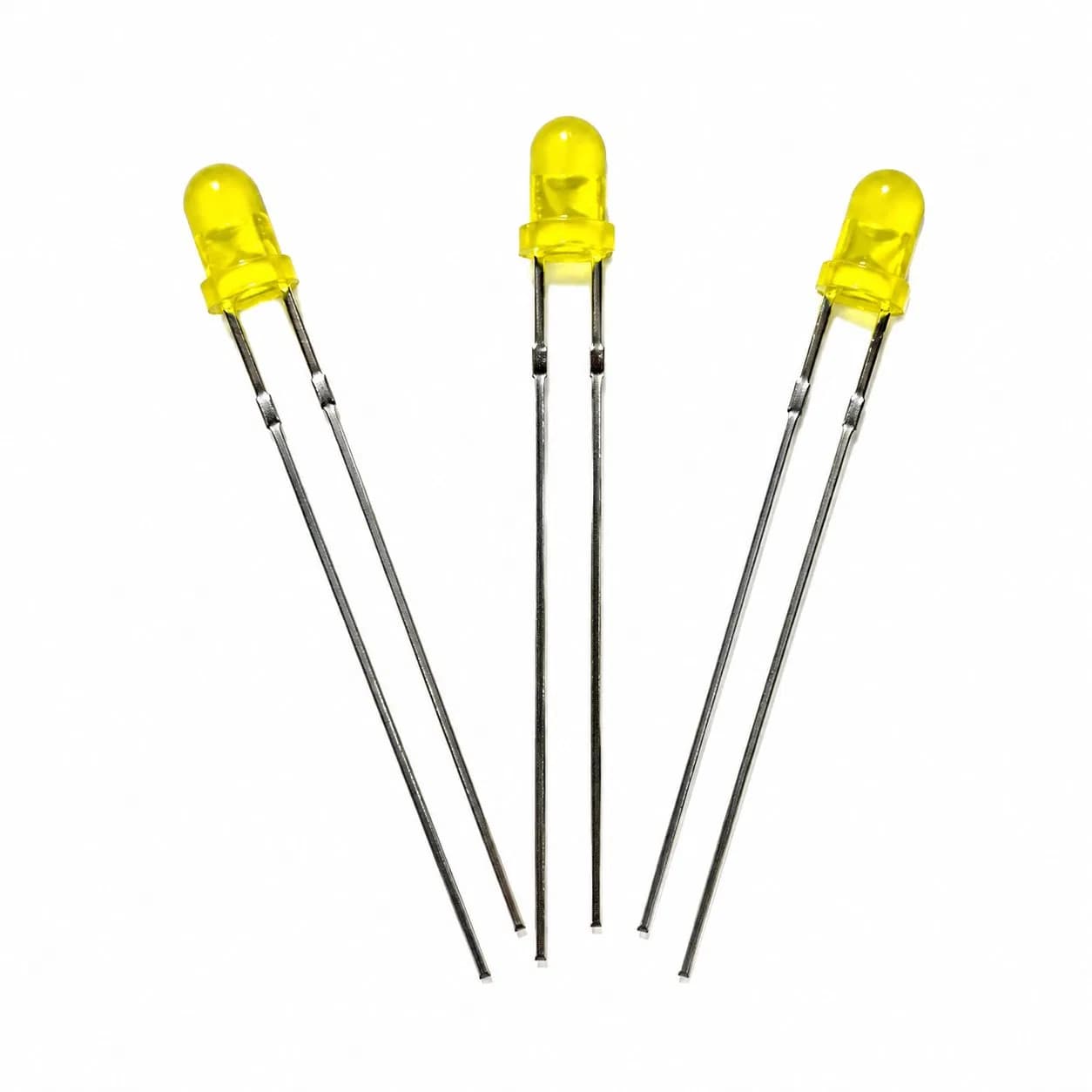 3mm Yellow DIP LED Diode Through Hole Light Beads for Electronic Indicator