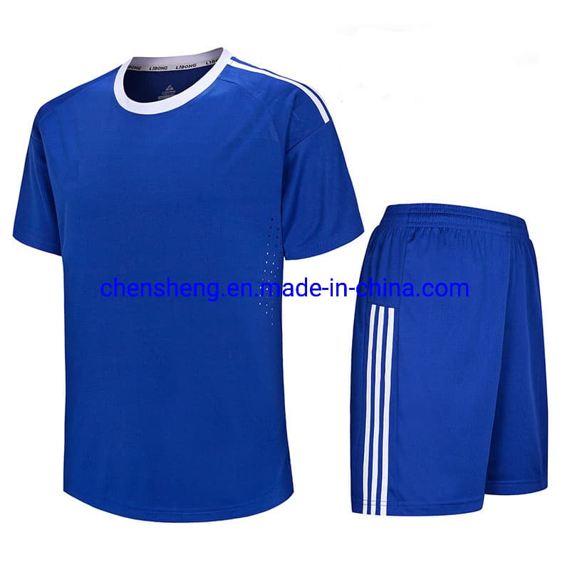 Soft Club Soccer Set Football Team Uniform Summer Training Suit for Adult Boy Girl Football