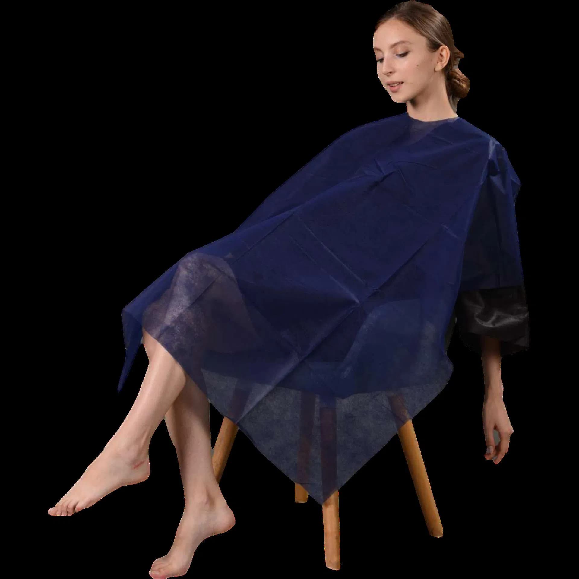 Factory Source China Disposable Nonwoven Cape for Beauty Salon