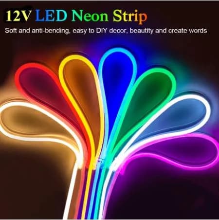 High Brightness LED Flexible Pink Round Shape Neon Light IP65