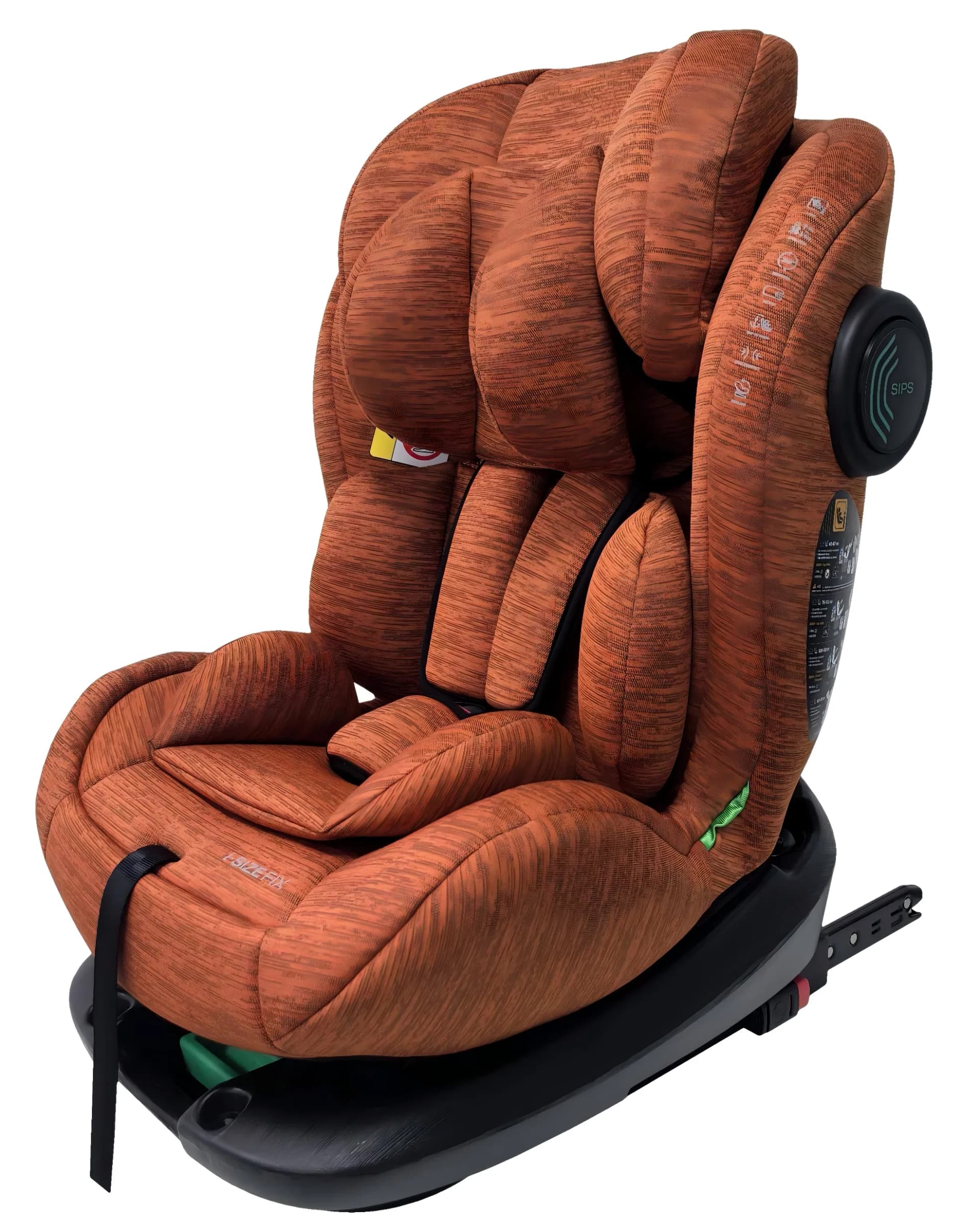 Adjustable Headrest Blow-Mould Inner Shell 360 Degree Rotatable Baby Safety Seat with Isofix Top Tether, ECE R129 I-Size Car Seat