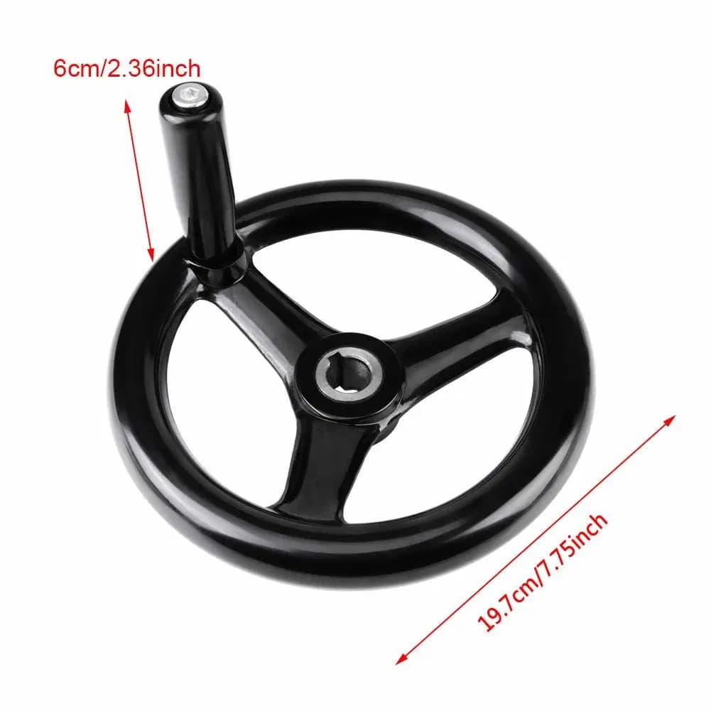 Whole Bakelite Black Three Spoked Handwheel for Wood Machinery with SGS