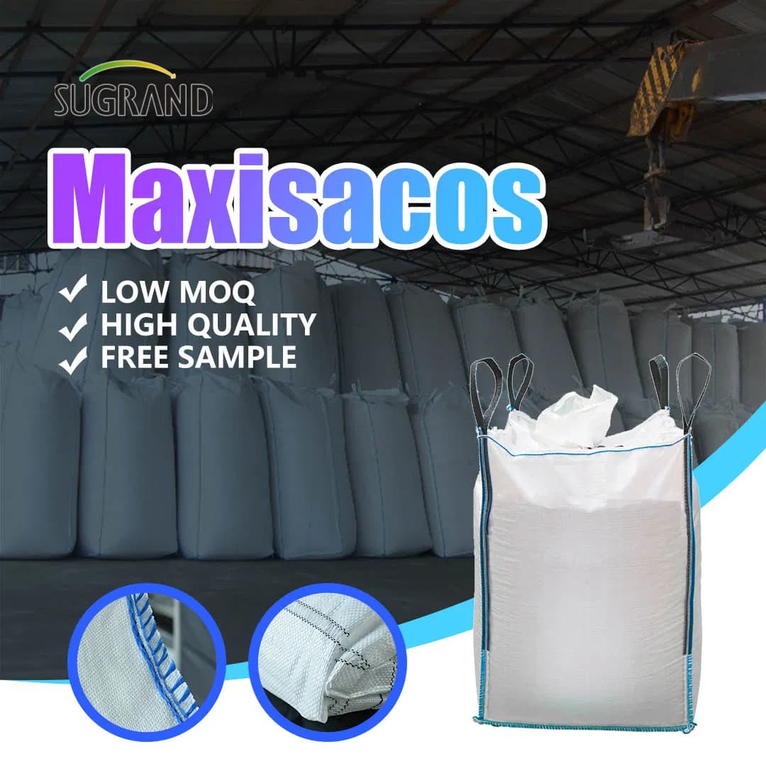 Hot Sale 1200kg Mining Bag Construction Waste Ton Bag PP Jumbo Bag FIBC Bag Maxisacos 1500kg Con Salida