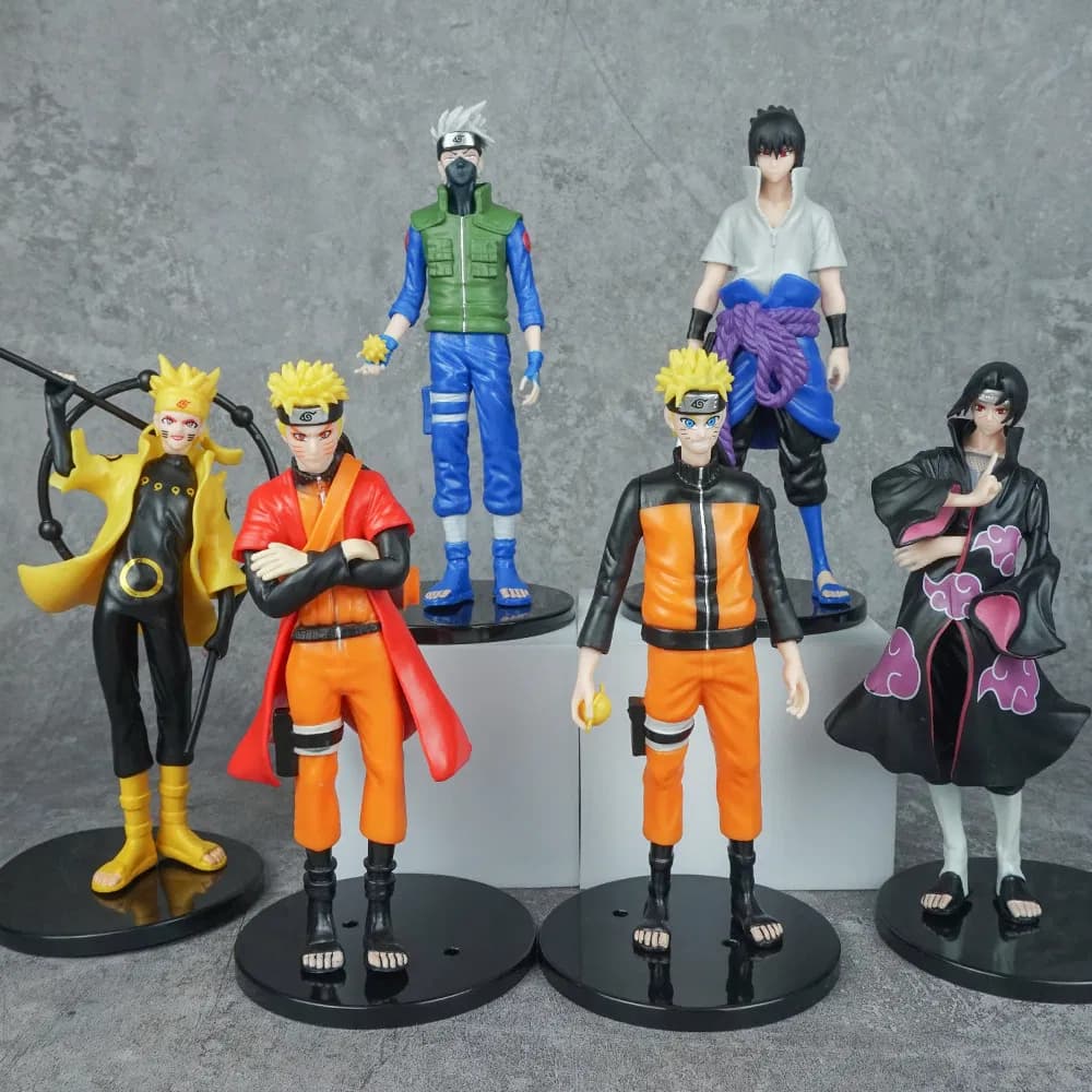 Hot Selling Naruto Anime Action Figures Model Toy PVC Craft TV Cabinet Decoration Anime Fans Collectible Model Gift